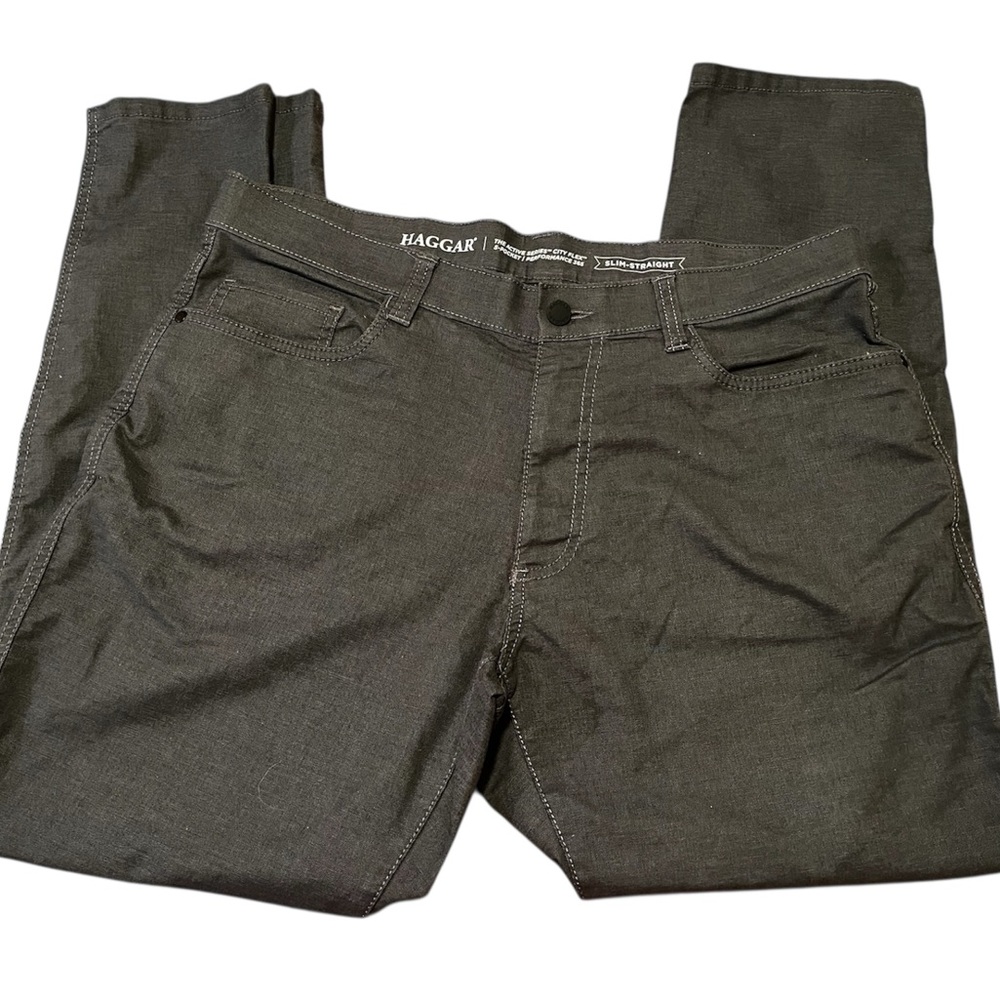 Haggar Charcoal Trousers
